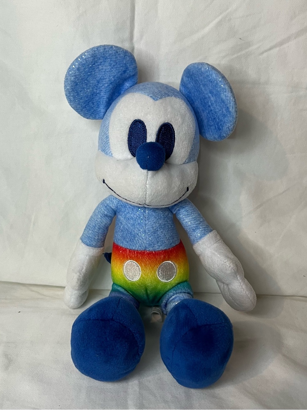 Disney Rainbow Collection Mickey Mouse Pride Plush 9" Just Play Blue